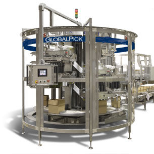 Incassatrice / decassatrice automatica - max. 65 p/min | GlobalPick - Hartness - per bombole
