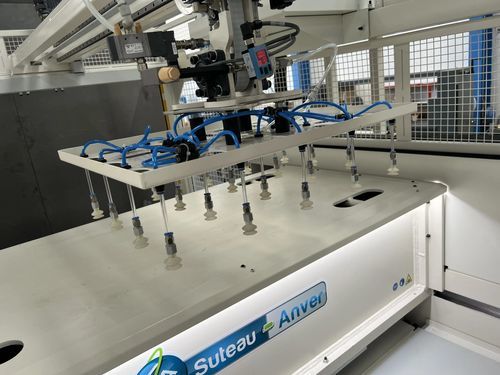 Impilatrice per alimentatore - Suteau-Anver - per ventose / per trasportatore / per pallet