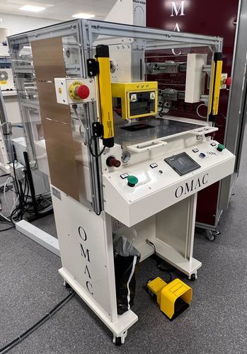 Macchina di stampa a caldo di lamine manuale - OMAC 993 DS T4 PRO - Suteau-Anver - per cuoio