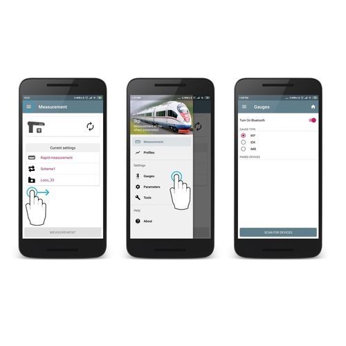 Software Androïd - RIFTEK EUROPE - di misura / di calibrazione / per applicazioni ferroviarie