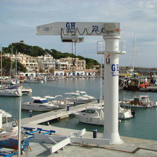 Gru a bandiera portuale - GPLP - GH Cranes & Components - a colonna / 360° / di sollevamento