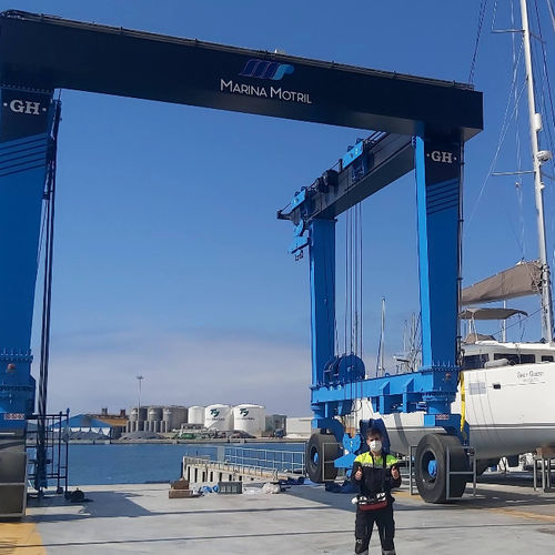 Gru a cavalletto semovente - GH-110   - GH Cranes & Components - per applicazioni marine / da scaricamento navi / bitrave