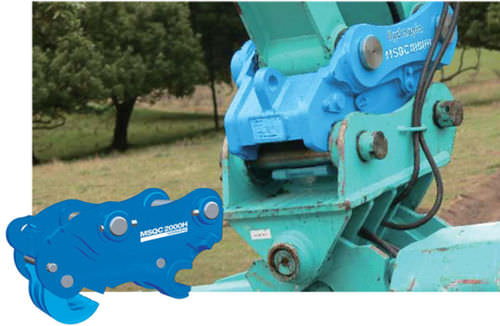 Sistema di attacco rapido per escavatori - 3 - 57 t | MSQC series - MSB corporation