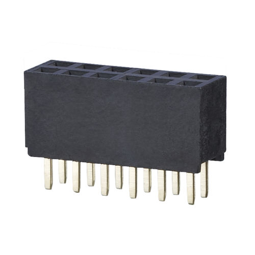 Header femmina - FR202xxVBDN - METZ CONNECT - a due corone / 2.54 mm (0.100")