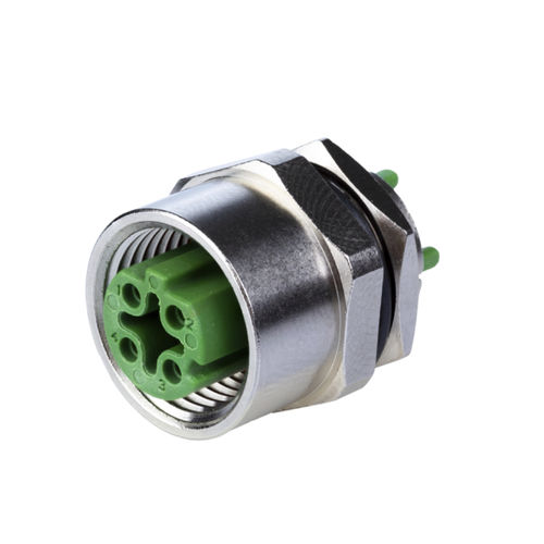 Connettore di dati - MMT361A115 - METZ CONNECT - femmina / M12 codifica D / 4 poli
