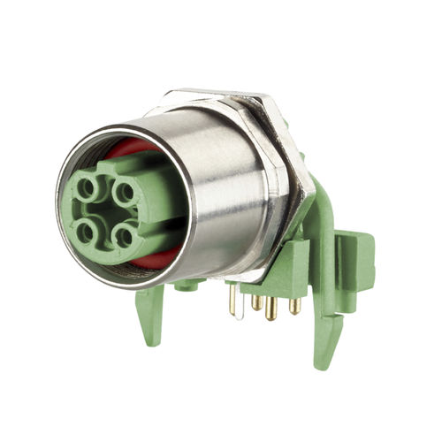 Connettore di dati - MMT471A115 - METZ CONNECT - femmina / M12 codifica D / 4 poli