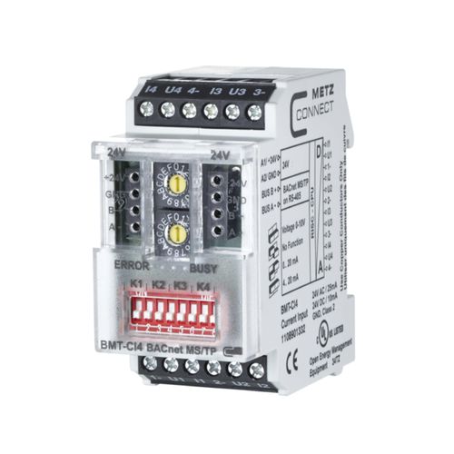 Modulo I/O digitale - BMT-CI4 BACnet MS/TP - METZ CONNECT - BACnet / a 4 ingressi analogici / su guida DIN