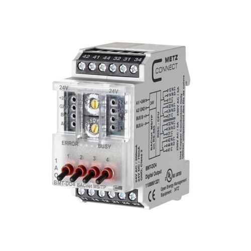 Modulo I/O digitale - BMT-DO4 BACnet MS/TP - METZ CONNECT - BACnet / con 4 uscite digitali / su guida DIN