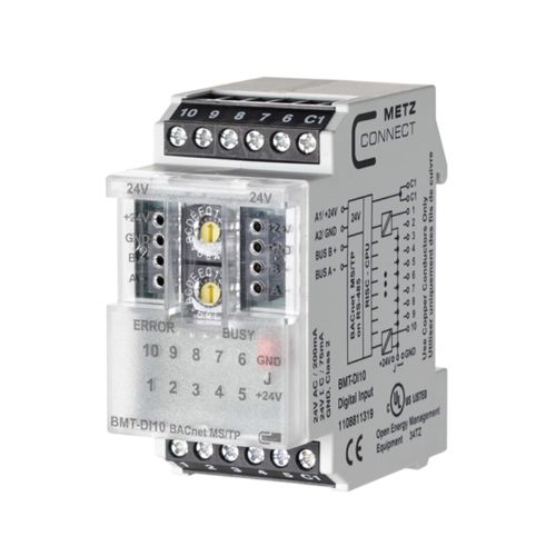 Modulo I/O digitale - BMT-DI10 BACnet MS/TP - METZ CONNECT - BACnet / a 10 E / su guida DIN