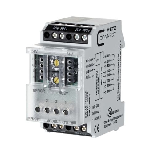 Modulo di I/O digitale - MR-SI4 Modbus RTU - METZ CONNECT - Modbus RTU / a 4 ingressi analogici