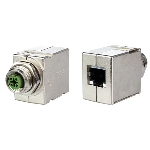Adattatore elettrico per armadio elettrico - MWN811A115 - METZ CONNECT - femmina / RJ45 / stampaggio a pressione in zinco