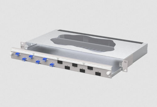 Patch panel 19" - OpDAT slide2 BO - METZ CONNECT - 1U / in fibra ottica / tipo LC
