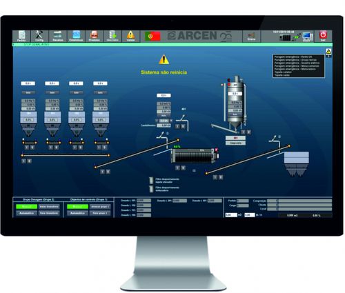 Software di regolazione - EUROXXI - ARCEN ENGENHARIA, S.A. - di mixaggio / di pesatura / di processo
