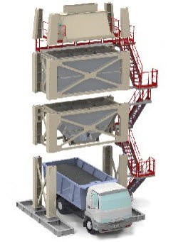 Silo amovibile - ARCEN ENGENHARIA, S.A. - per asfalto