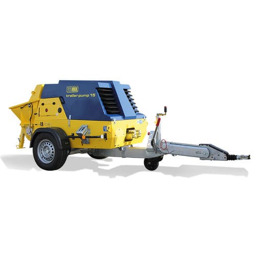 Pompa per calcestruzzo montata su rimorchio - 15 - CARMIX - METALGALANTE - per cantiere / diesel / a pistone