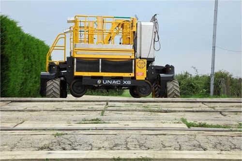 Piattaforma telescopica semovente - X6  - UNAC - diesel / fuoristrada / strada-rotaia