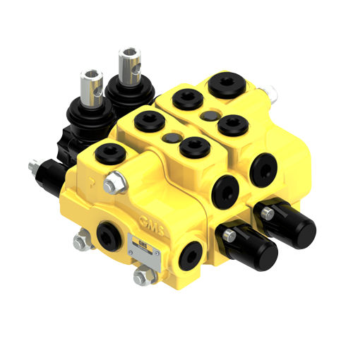 Distributore idraulico sezionale - 50L GS series - GMS Hydraulic Components - a cassetto / a comando assistito