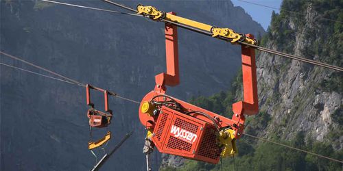 Carrello - paranco motorizzato - MSK 2 - Wyssen Seilbahnen AG - per sistema a cavo