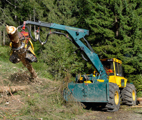 Esboscatrice forestale - HSM 904ZL - HSM - Hohenloher Spezial-Maschinenbau GmbH & Co. K - con griffa