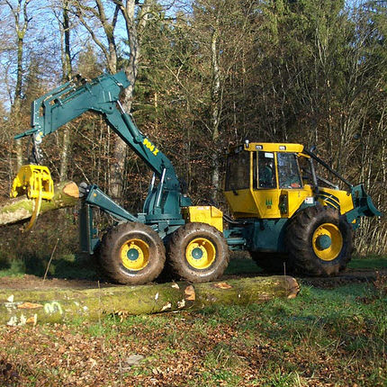 Esboscatrice forestale - HSM 904Z 6WD - HSM - Hohenloher Spezial-Maschinenbau GmbH & Co. K - con griffa