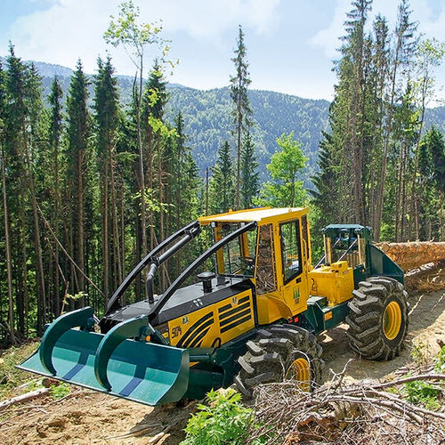 Esboscatrice forestale - HSM 904 S - HSM - Hohenloher Spezial-Maschinenbau GmbH & Co. K - con griffa