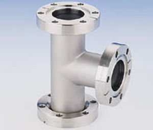 Raccordo pneumatico - MDC vacuum products - con flangia / a T / in acciaio inossidabile