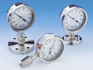 Manometro con quadrante - MDC vacuum products - filettato / a tubo Bourdon / di processo