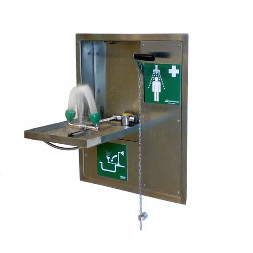 Lavaocchi da parete - 822 3599 - GIA Premix AB - montato su piattaforma / in plastica / automatico