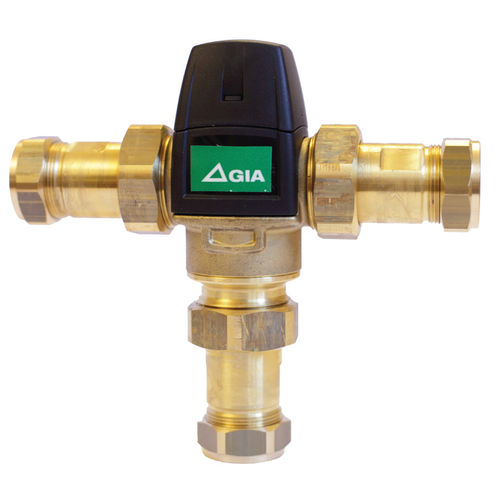 Valvola termostatica di miscelazione - 799 7551 - GIA Premix AB - di regolazione / in ottone / per acqua