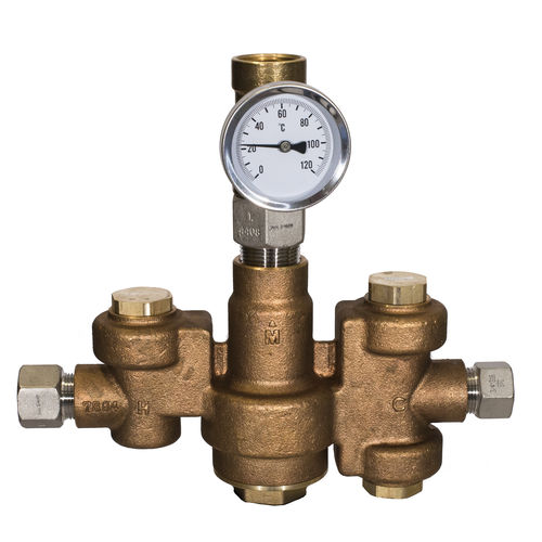Valvola termostatica di miscelazione - 799 7550 - GIA Premix AB - di regolazione / in ottone / per acqua