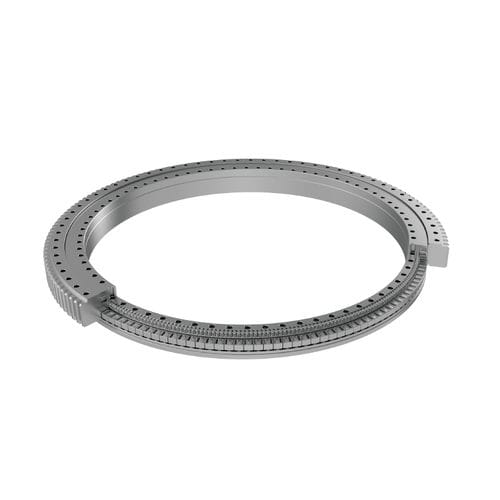 Ralla di orientamento a tre corone - THB Bearings - a dentatura esterna / a rulli / per lavori pubblici (gru, escavatori)