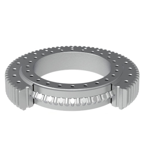 Ralla di orientamento a rulli incrociati - THB Bearings - a dentatura esterna / a corona singola / per lavori pubblici (gru, escavatori)