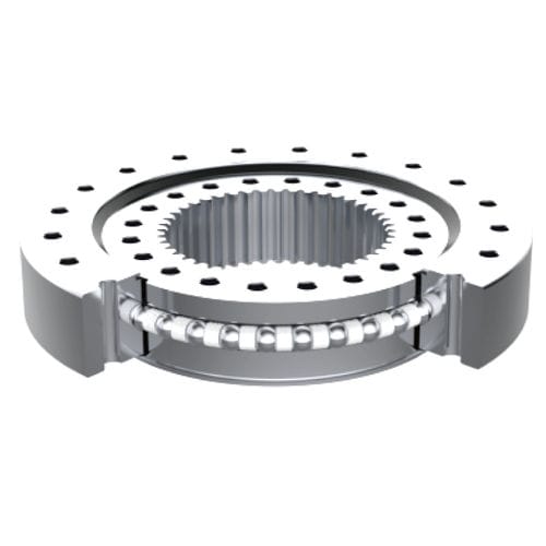 Ralla di orientamento a quattro punti di contatto - THB Bearings - a dentatura interna / a sfere / per lavori pubblici (gru, escavatori)