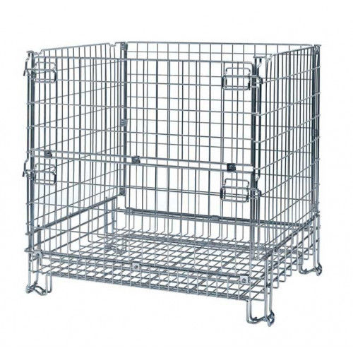 Cassa-pallet in filo metallico - PA1050 series - multiroir - di stoccaggio / da trasporto / pieghevole