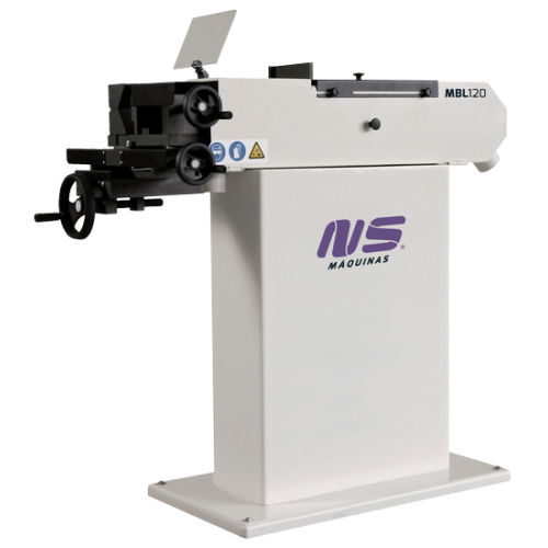Scantonatrice ad angolo fisso 90° - MBL120 - NS Máquinas Industriais - elettrica / per tubi / con banda abrasiva