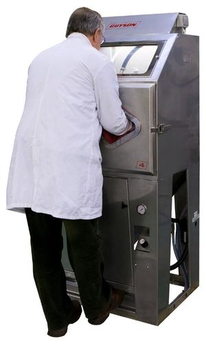 Cabina di sabbiatura in acciaio inossidabile - Mediblast - GUYSON - ad aspirazione / manuale / per applicazioni mediche