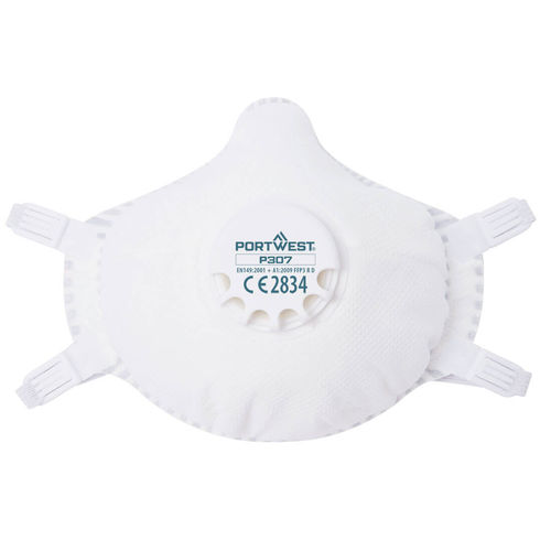 Maschera di protezione riutilizzabile - P307WHR - Portwest Clothing Ltd - FFP3 / semimaschera / con allacciatura posteriore