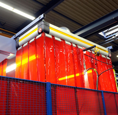 Cappa di aspirazione per robot di saldatura - FlexHood - PLYMOVENT - modulare / per montaggio a soffitto