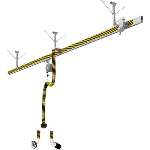 Sistema di aspirazione per gas di scarico per automobile - SBT - PLYMOVENT - per officina / per garage / su guida di scorrimento