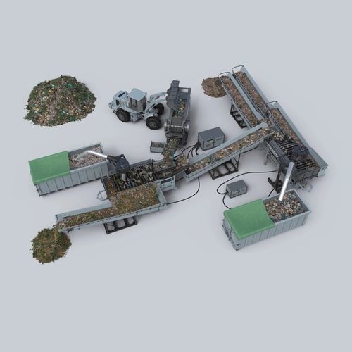 Stazione di trattamento dei rifiuti da cantiere - Doppstadt - biorifiuto