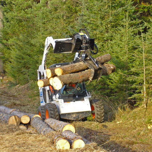 Pinza forestale per caricatore compatto - Builtrite Mfg
