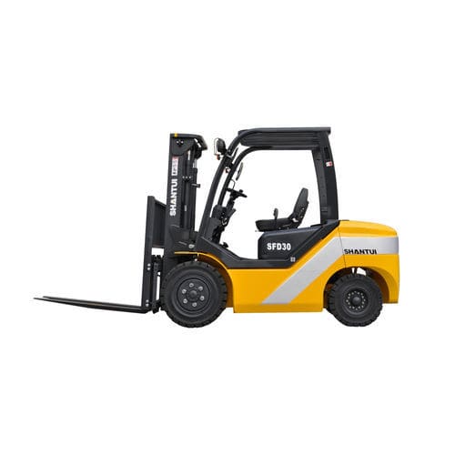 Carrello elevatore con alimentazione a batteria - SFD30 - SHANDONG SHANTUI CONSTRUCTION MACHINERY IMP&EXP CO - con conducente in piedi / per interno / controbilanciato