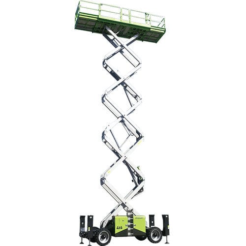 Piattaforma elevatrice a forbice per terreno accidentato - ZS1623RT - Zoomlion Heavy Industry Science & Technology Co., - su ruota / diesel / da esterno