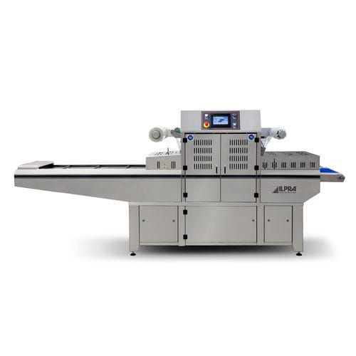 Termosigillatrice di vaschette per vaschette - FOODPACK SPEEDY DUO - Ilpra S.p.A. - lineare / automatica / per l'industria agroalimentare