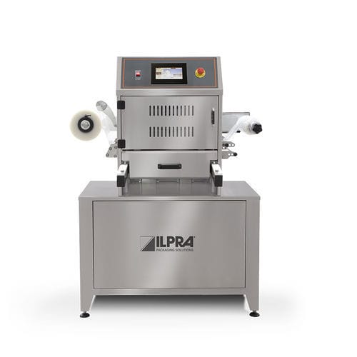 Termosigillatrice di vaschette semiautomatica - FOODPACK 400 EXTRA - Ilpra S.p.A. - rotativa / per l'industria agroalimentare / sottovuoto