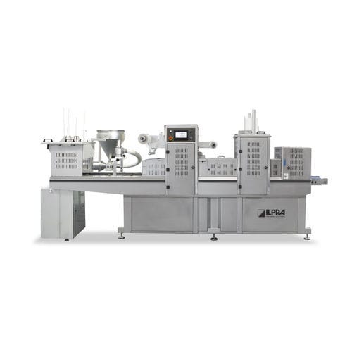Termosigillatrice di vaschette lineare - FOODPACK SPEEDY BUCKETS - Ilpra S.p.A. - automatica / per l'industria agroalimentare / per confezionamento in atmosfera modificata