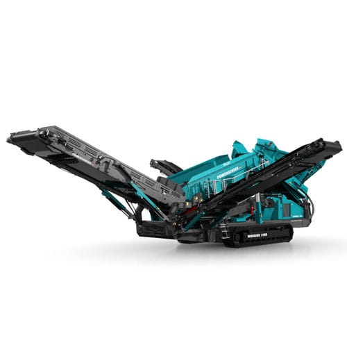Vaglio per il riciclaggio - WARRIOR 2100 SPALECK - Powerscreen - mobile / per prodotti sfusi / 2 frazioni