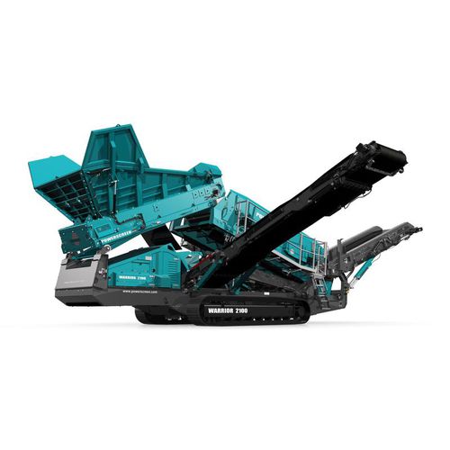 Vaglio per il riciclaggio - Warrior 2100 Triple - Powerscreen - mobile / per prodotti sfusi / 2 frazioni