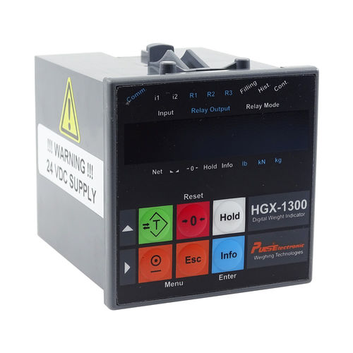 Indicatore di peso display LCD - HGX-1300 - Puls Electronic - ad incastro / robusto / resistente alle vibrazioni