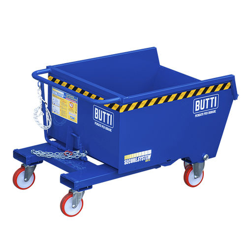 Contenitore ribaltabile in acciaio - 751R - BUTTI - per rifiuti / per carrello elevatore / per carrello elevatore